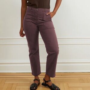 Loup JAMES STRAIGHT-LEG WORK PANT - MAUVE small
